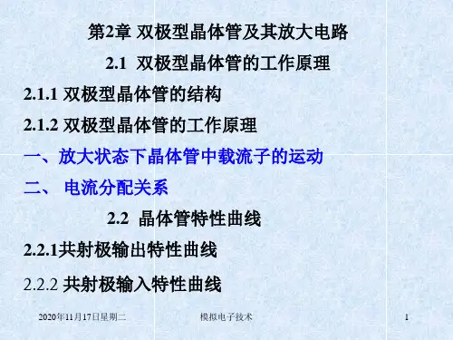 第2章双极型晶体管及其放大电路解读
