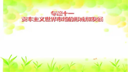 资本主义世界市场的形成和发展