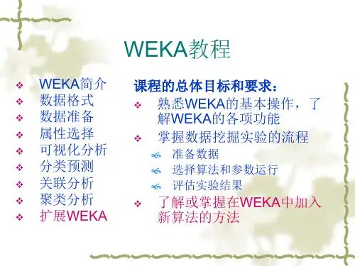 WEKA教程完整版新