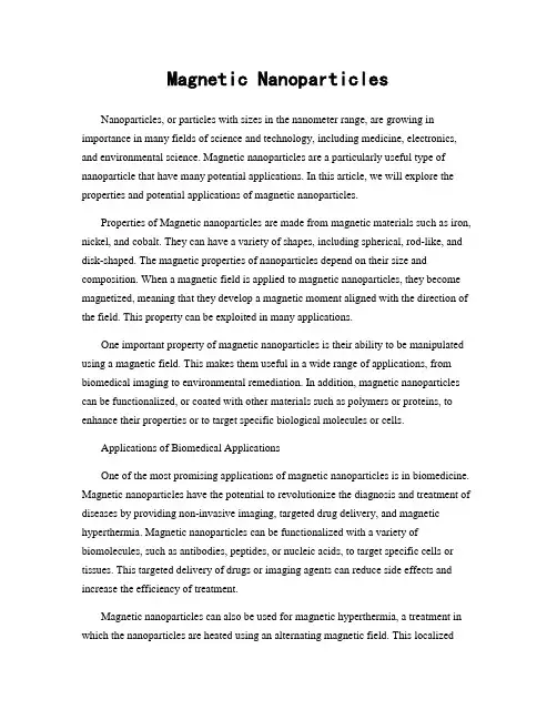 Magnetic Nanoparticles