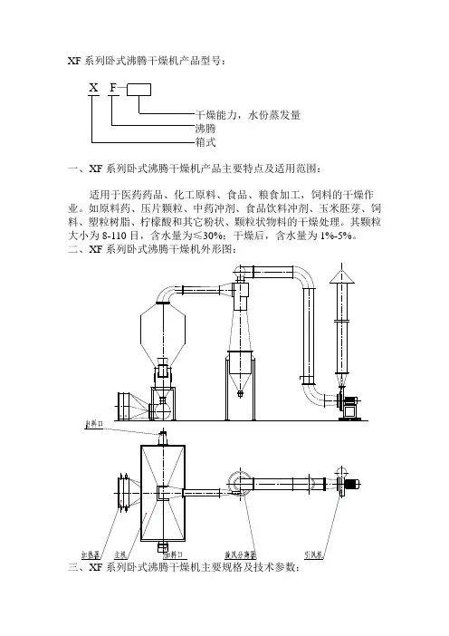 XF系列卧式沸腾干燥机使用说明