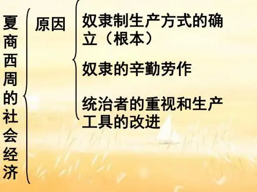 人教版   夏、商、西周的社会经济优秀课件