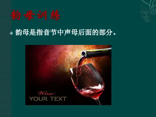 韵母训练