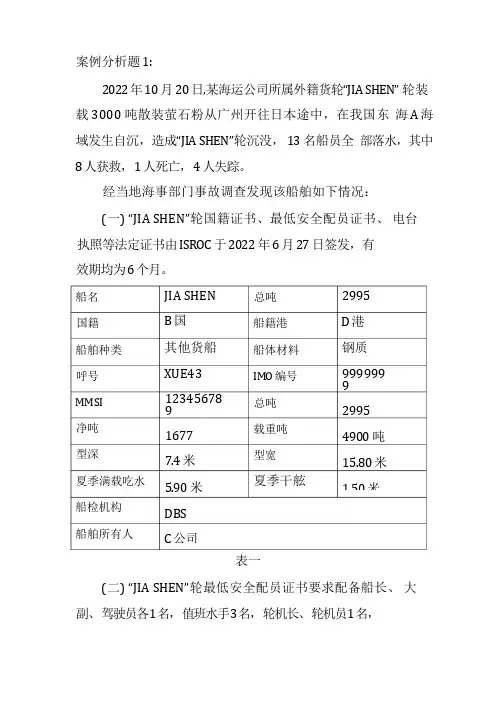 案例分析题1