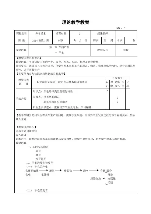 《养羊技术》教案
