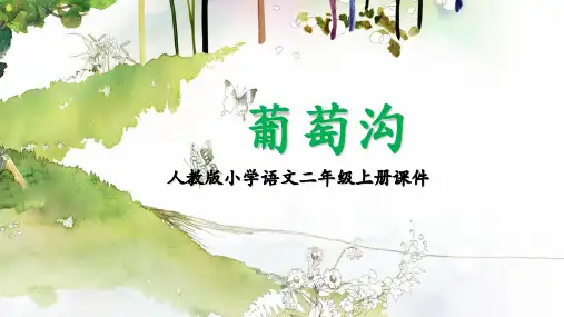 葡萄沟人教版小学语文二年级PPT课件