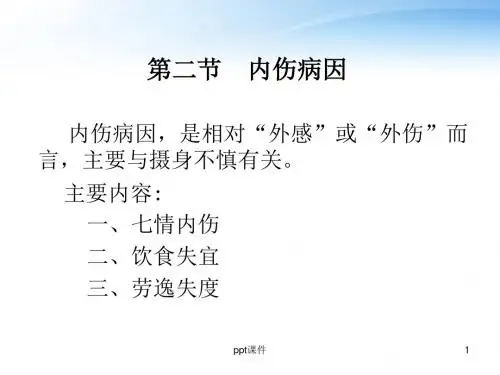 病因--内伤病因  ppt课件