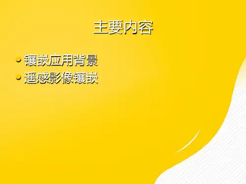 遥感影像的镶嵌与融合素材-优秀PPT文档
