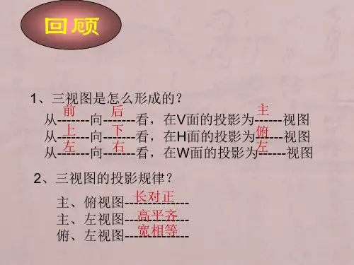机械制图教案----- 点的投影 (公开课)