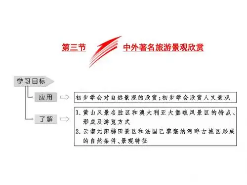 人教版高三一轮复习地理课件：选修3 第3章 第3节 中外著名旅游景观欣赏 (共32张PPT)