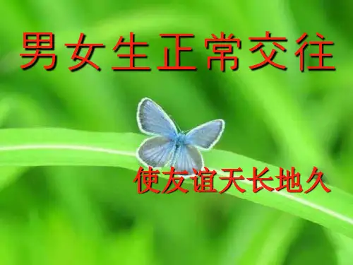 《正确处理男女同学的交往》主题班会ppt课件