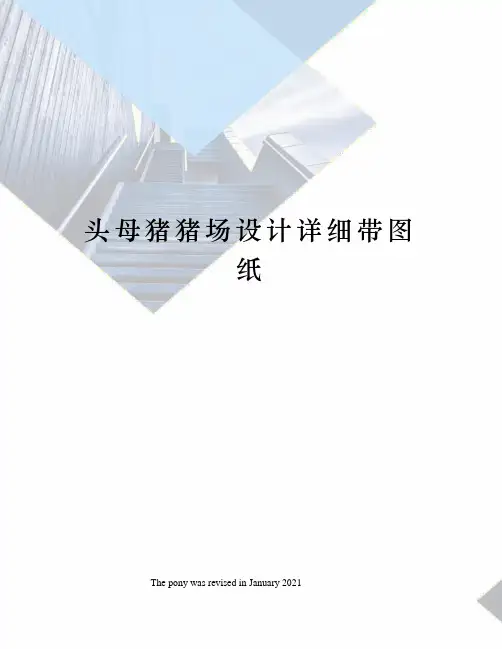头母猪猪场设计详细带图纸