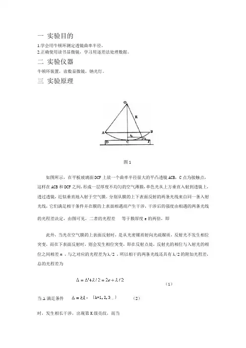 大学物理仿真实验报告