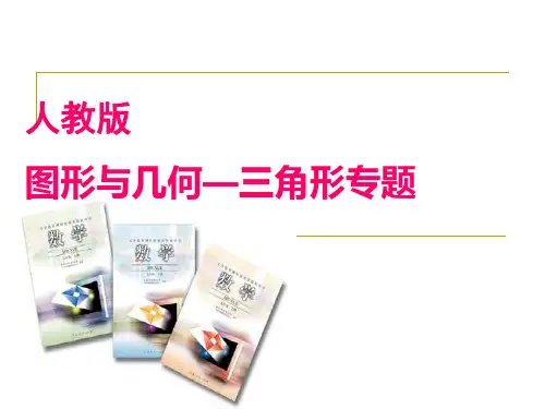 九年级 《图形与几何—三角形》专题说课稿课件(共26张PPT)