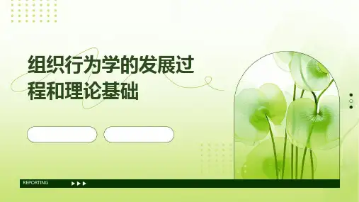 组织行为学的发展过程和理论基础