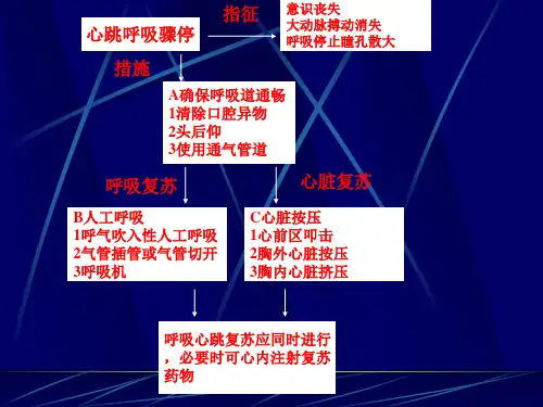 常见急危重症抢救步骤简图
