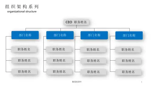 常用公司介绍组织架构模板ppt课件