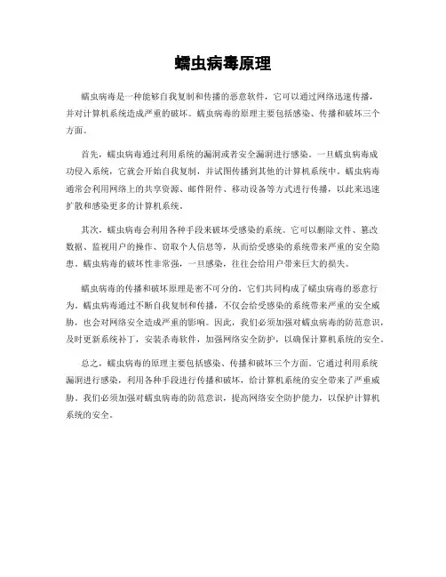 蠕虫病毒原理