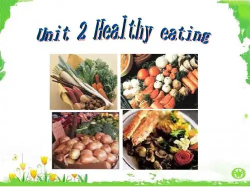 高一英语人教必修3 unit2 Healthy eating