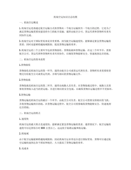 机场空运知识点总结图
