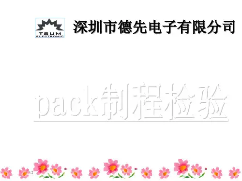 锂电池pack制程检验