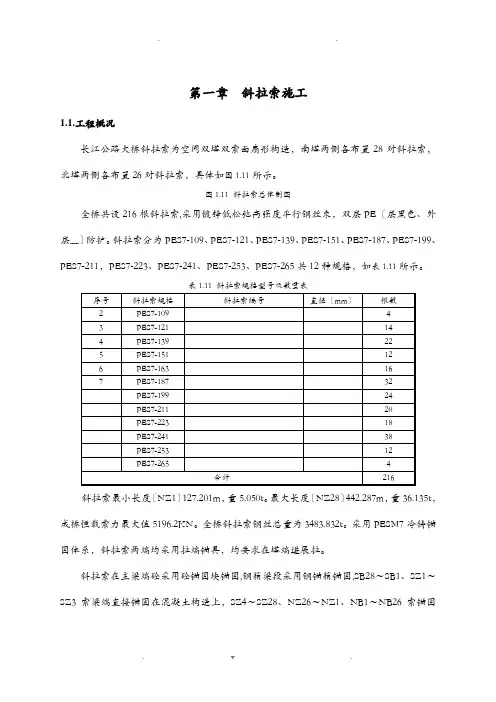 斜拉索施工方案