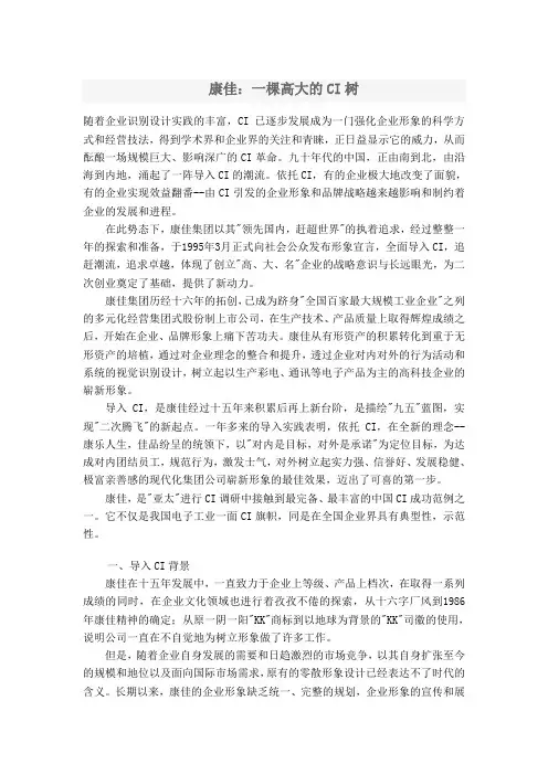 康佳CI战略