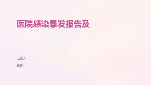 医院感染暴发报告及