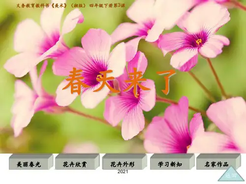 湘教版四年级下册美术3、春天来了PPT课件
