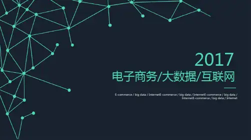 大数据电子商务IT互联网PPT课件