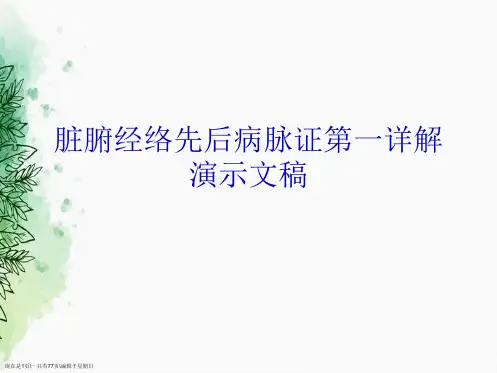 脏腑经络先后病脉证第一详解演示文稿