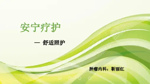 安宁疗护— 舒适照护护理医学培训PPT课件