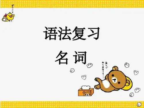 初中英语名词专项ppt课件精选ppt