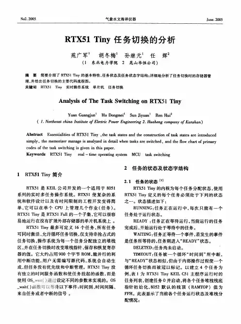 RTX51Tiny任务切换的分析