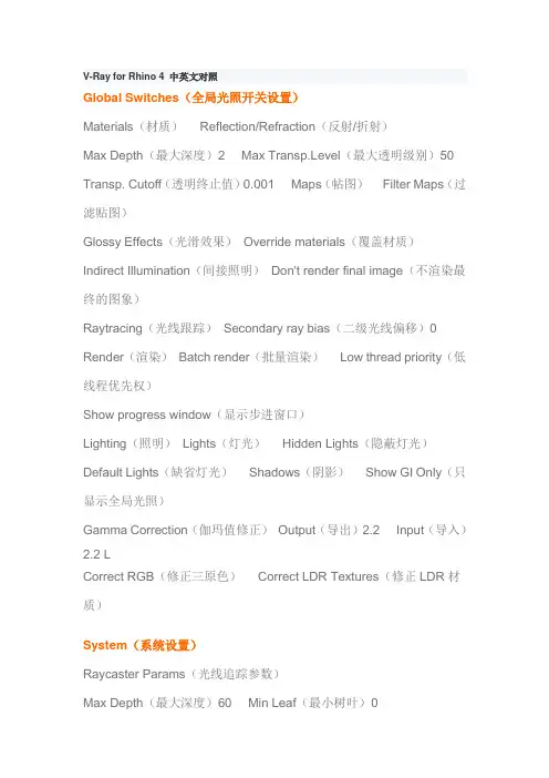 V-Ray_for_Rhino_4_中英文对照 修正