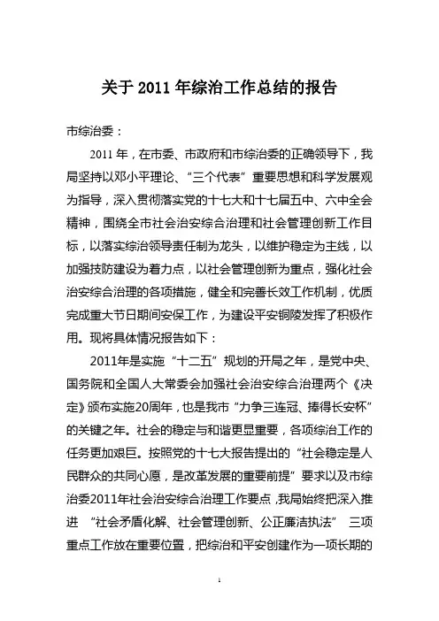 综治总结2011