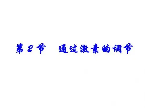 通过激素的调节ppt45