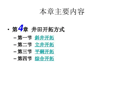 井田开拓方式PPT课件