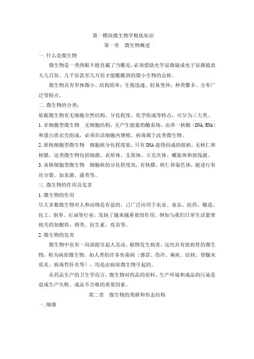 微生物学基础知识