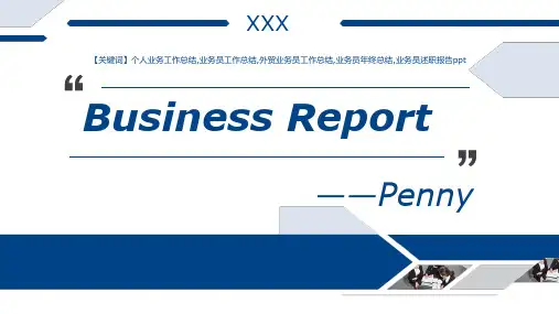 外贸业务员个人业务工作总结述职报告PPT模板