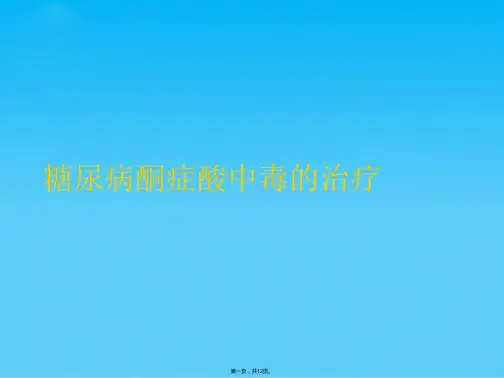 糖尿病酮症酸中毒的治疗(共12张PPT)