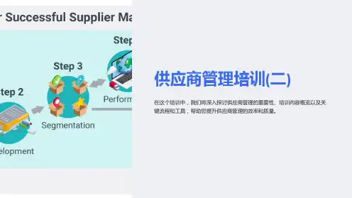 供应商管理培训(二)