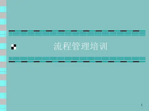 流程管理培训课件