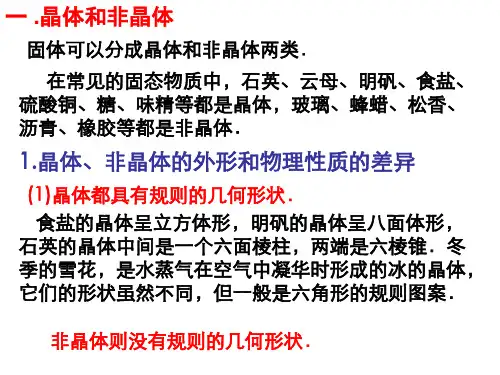 高二物理固体课件(PPT)4-4