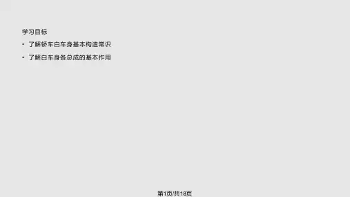 汽车车身基本构造PPT课件