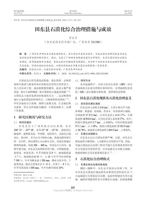 210977283_田东县石漠化综合治理措施与成效