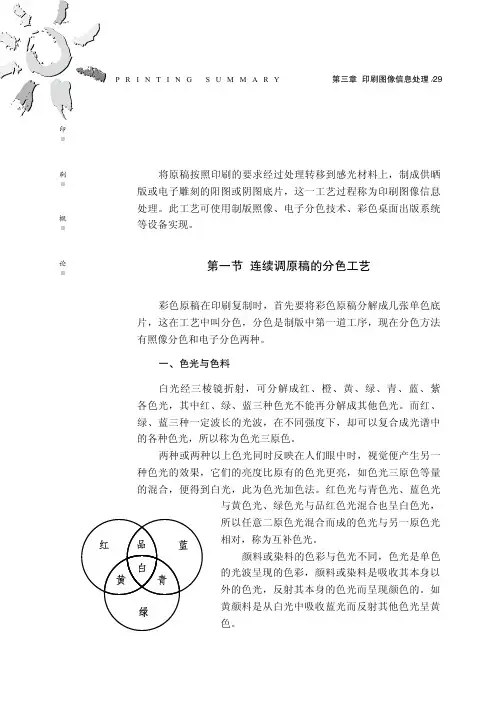 第三章  印刷图像信息处理