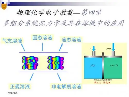 04章_多组分系统热力学及其在溶液中的应用解析