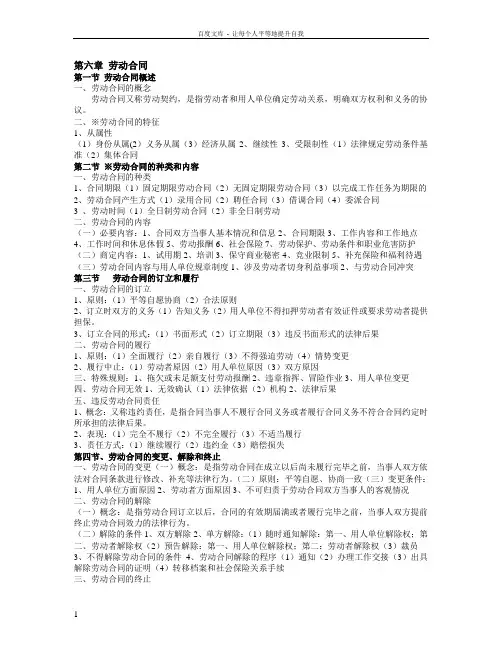 劳动法WORD