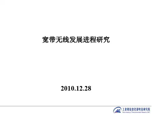 宽带无线发展进程研究课件(PPT 40页)